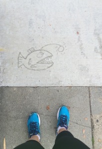 Always love seeing this little fishy during my 10k runs!